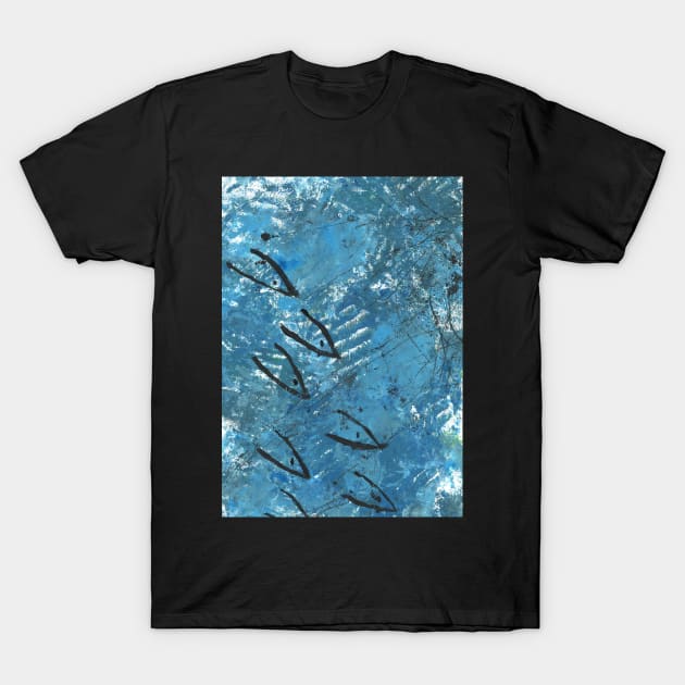 Art Acrylic artwork painting fish sea T-Shirt by ArtFromK